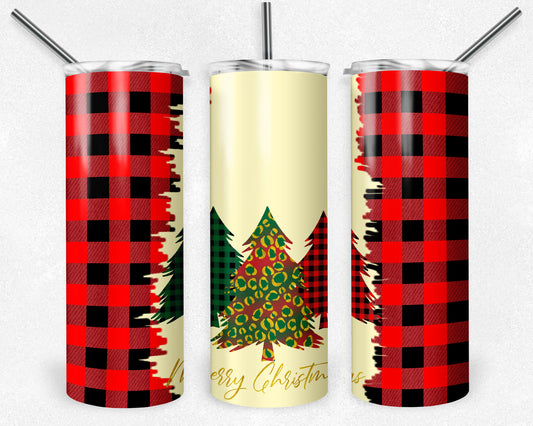 Merry Christmas 20oz Skinny Tumbler