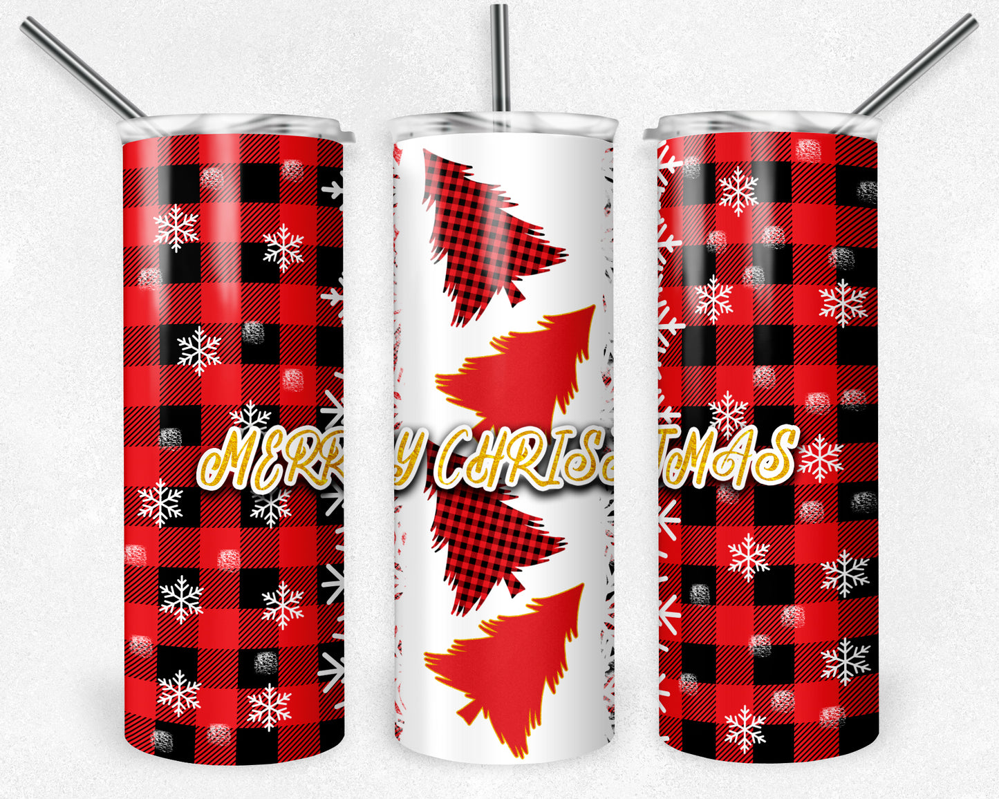 Merry Christmas 20oz Skinny Tumbler