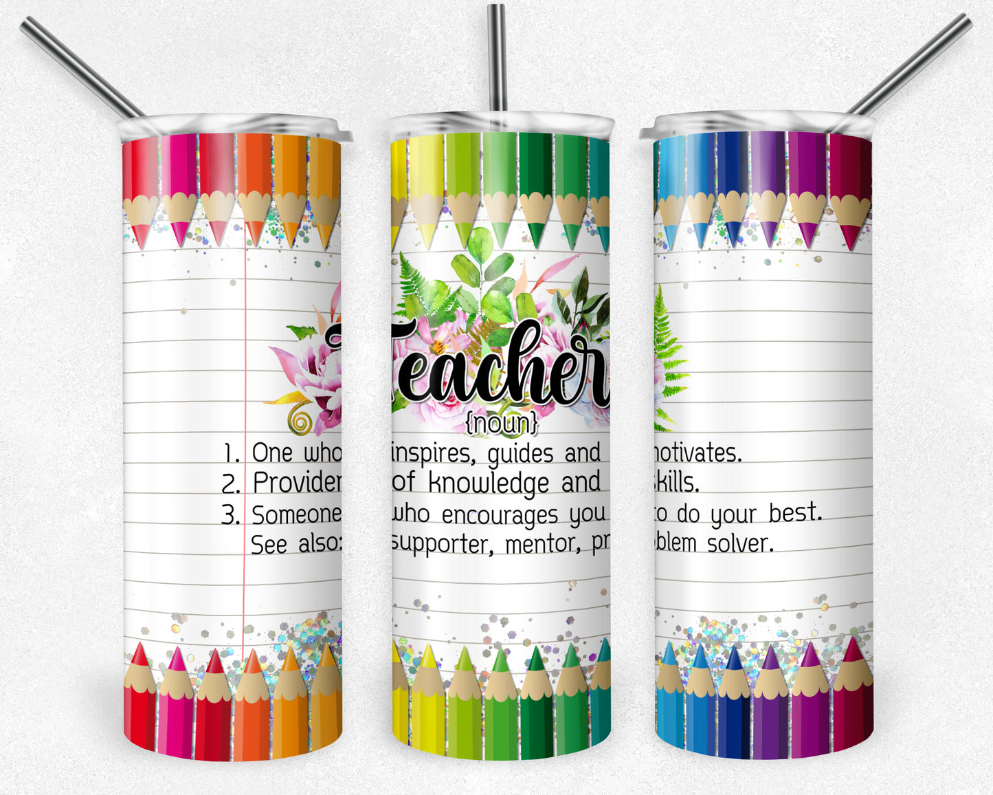 Teacher 20oz Skinny Tumbler