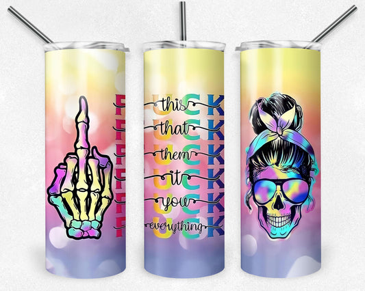 F This 20oz Skinny Tumbler
