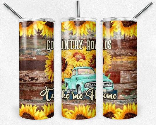 Country Roads 20oz Skinny Tumbler
