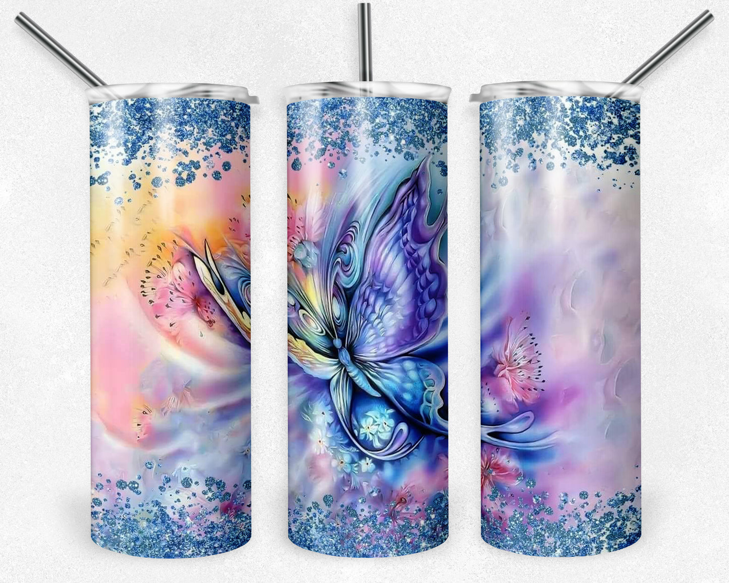 Surreal Butterfly 20oz Skinny Tumbler