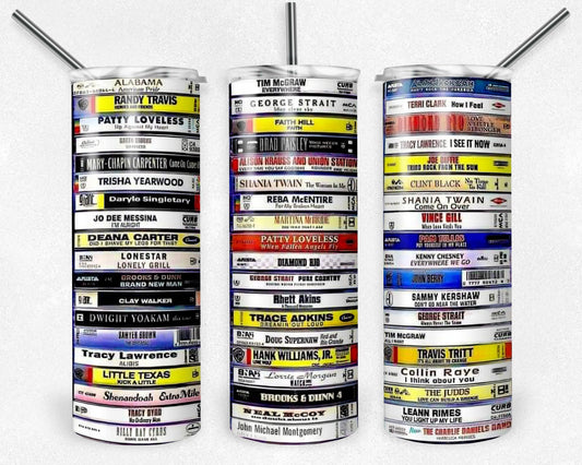 Ultimate Country Tapes 20oz Skinny Tumbler