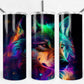 Colourful Wolf 20oz Skinny Tumbler