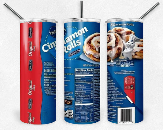 Cinnamon Rolls 20oz Skinny Tumbler