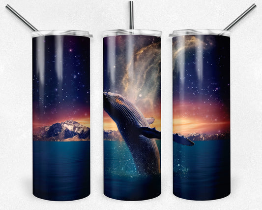 Ethereal Whale #3 20oz Skinny Tumbler