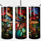 Stained Glass Dragonfly 20oz Skinny Tumbler