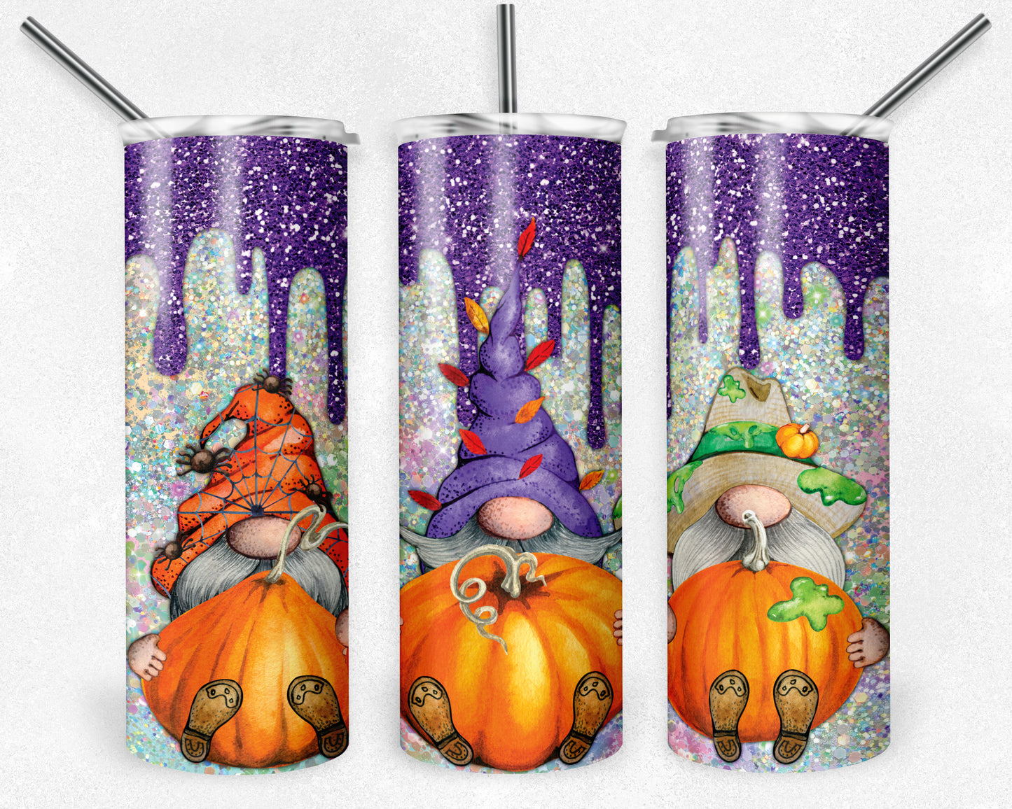Halloween Gnomes - 20oz Skinny Tumbler