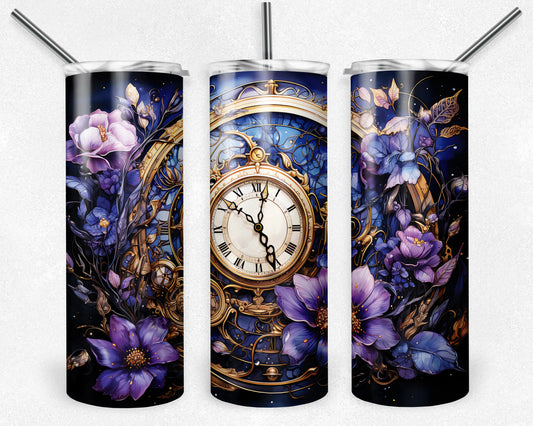 Steampunk Purple - 20oz Skinny Tumbler