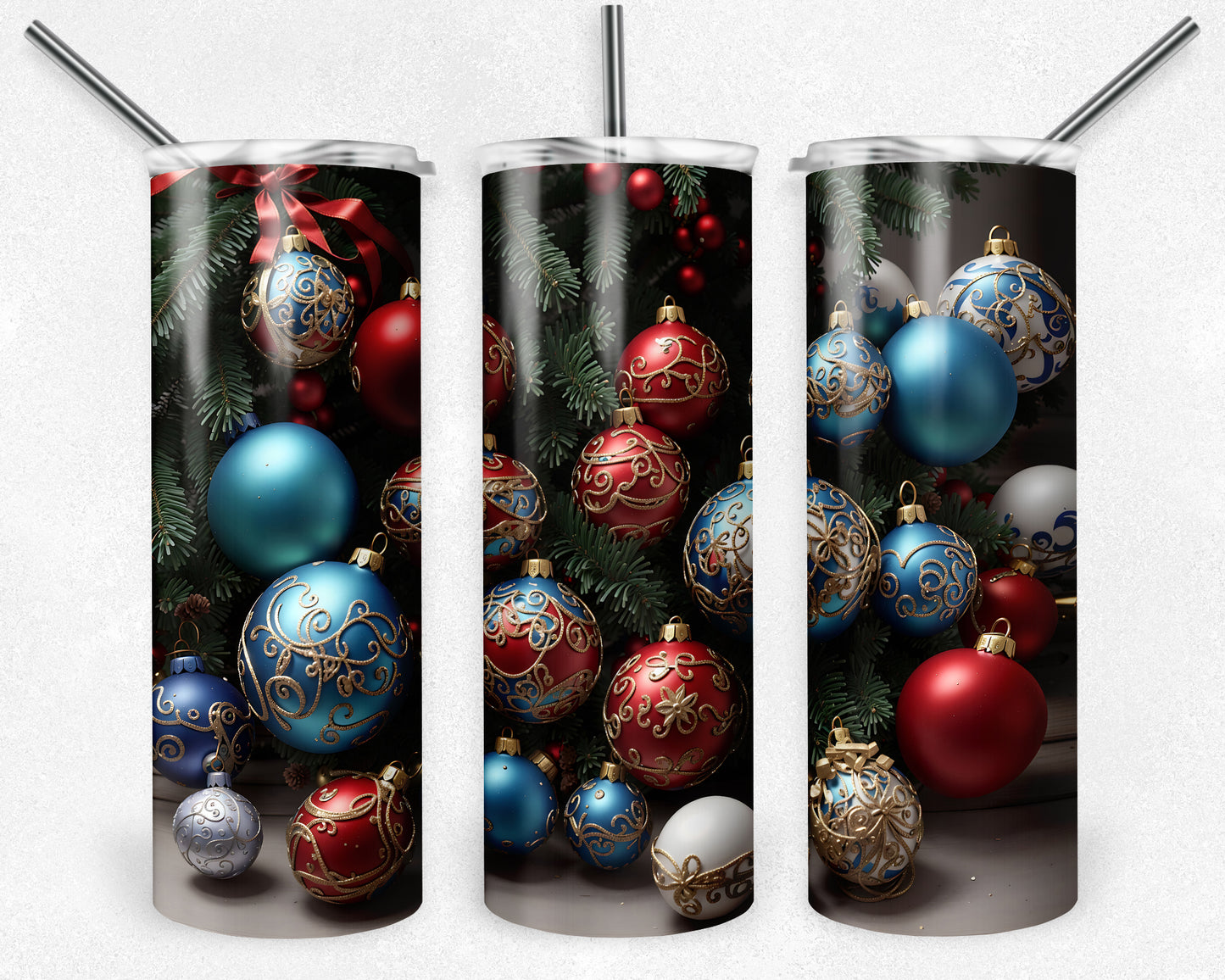 Christmas Ornaments #2 20oz Skinny Tumbler