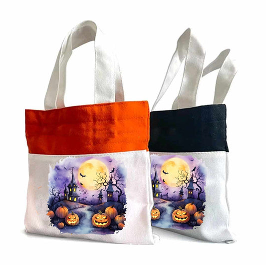 Spooky Lane - Halloween Tote Bag 14" x 16"