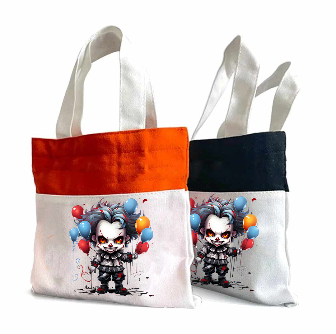 Scary Clown - Halloween Tote Bag 14" x 16"