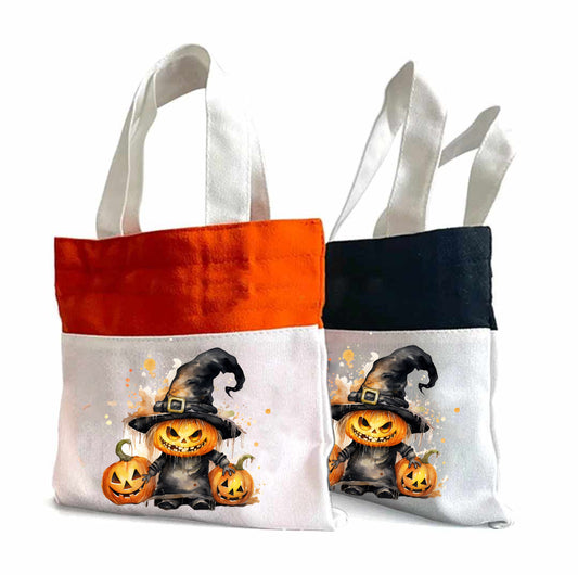 Pumpkin Kid - Halloween Tote Bag 14" x 16"