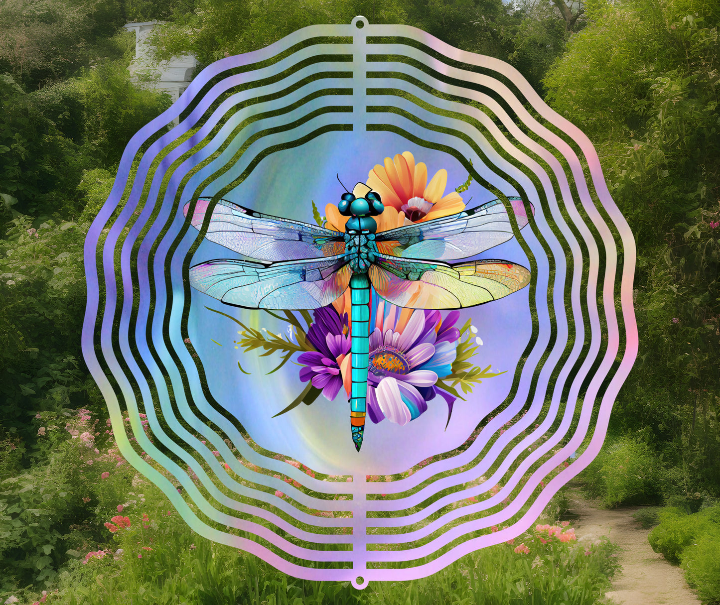 Blue Dragonfly 10" Wind Spinner