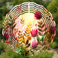 Abstract Roses 10" Wind Spinner