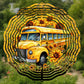 Sunflower School Bus 10" Wind Spinner